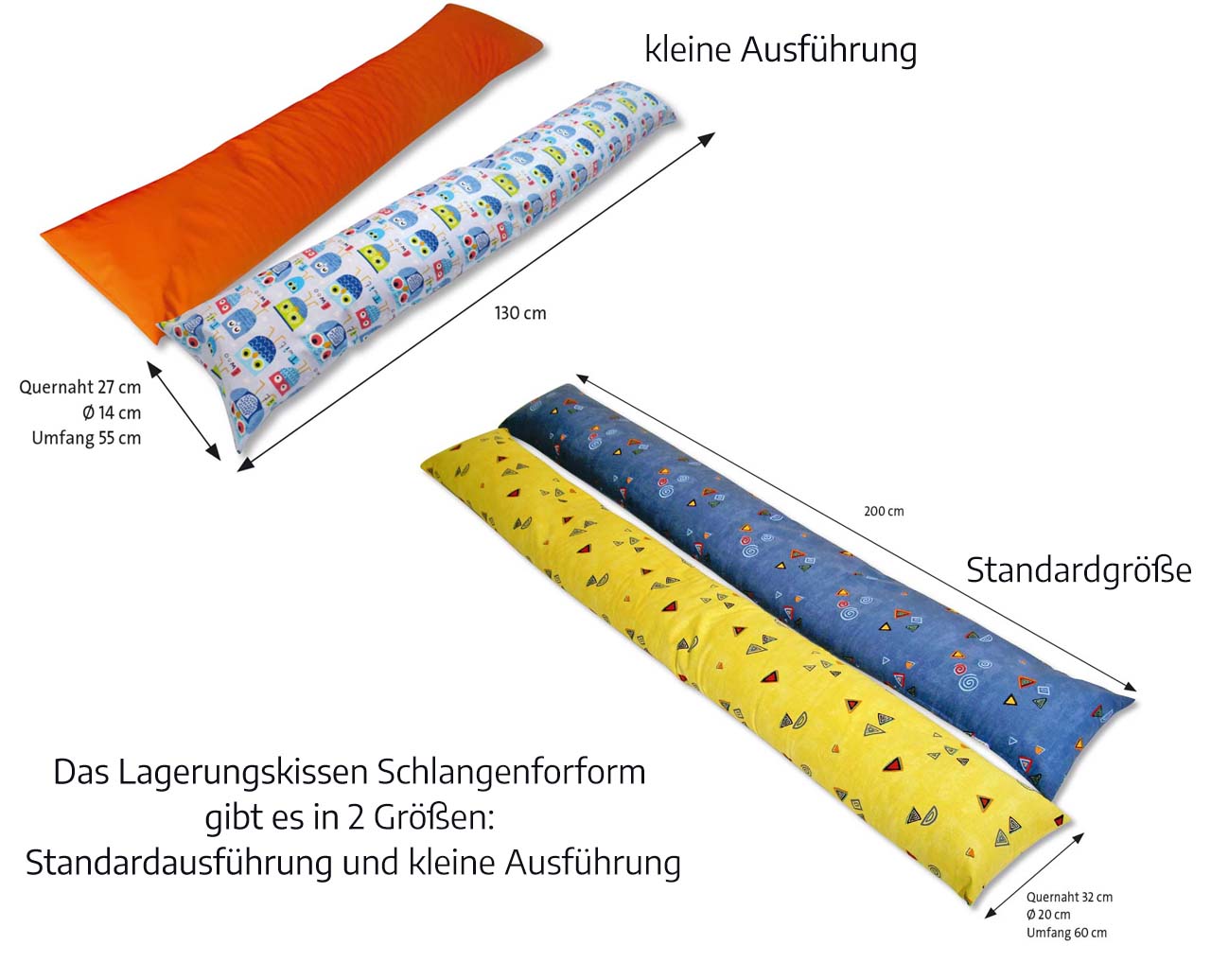 Lagerungskissen Schlangenform